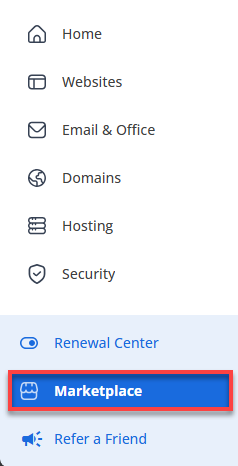 Account Manager - Left Navigation Menu - Security