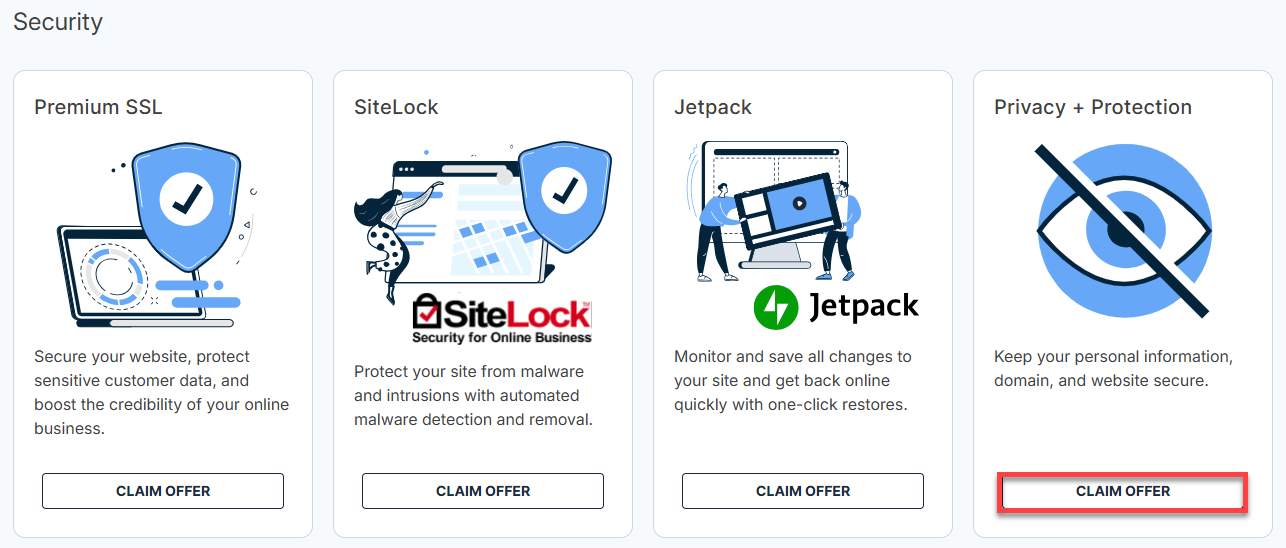 Marketplace - Security - Domain Privacy Protection