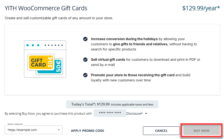 Marketplace tab - eCommerce - Buy Now