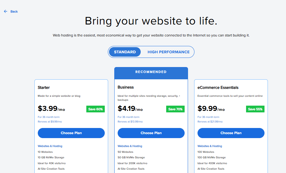 Marketplace - Select WordPress Hosting