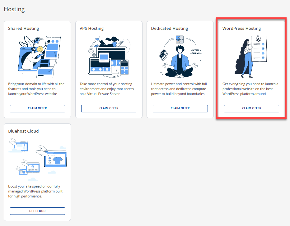 Marketplace - WordPress Hosting - Claim Offer