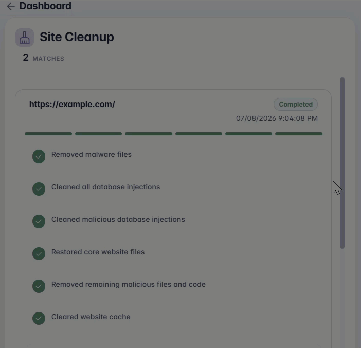 Bluehost Portal - Complete Security Panel - Scroll Down to Security Analyst Feedback Report