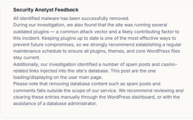 Bluehost Portal - Complete Security Panel - Security Analyst Feedback Report