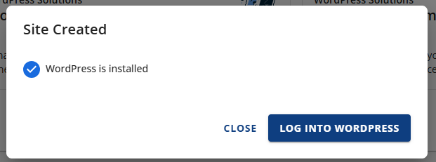 Bluehost Account Manager - Website Manage button