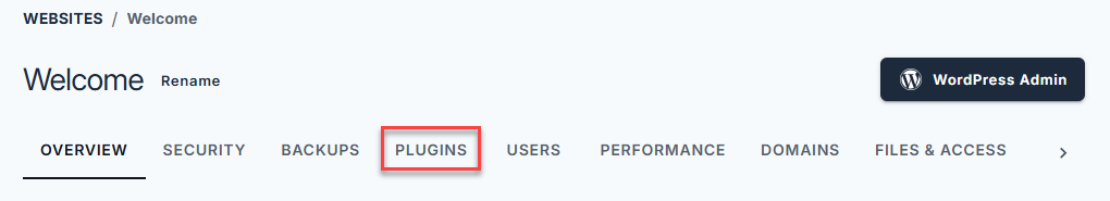 Bluehost Account Manager - PLUGINS