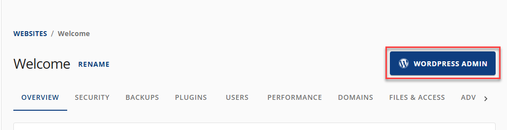Overview Page