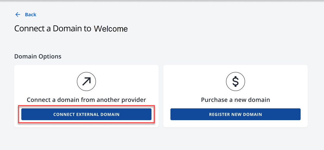 Domain not Listed - external