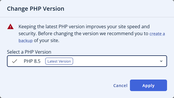 Bluehost Account Manager - Website Manage button