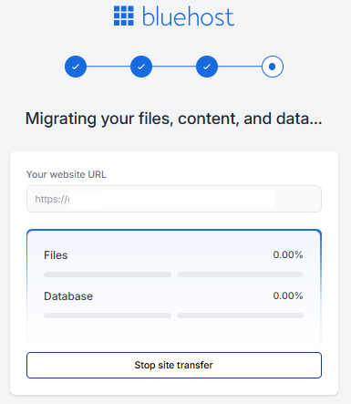 BH Account Manager Websites Tab - Migrate WordPress Website Migrating