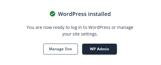 Bluehost Staging - Installation Completed