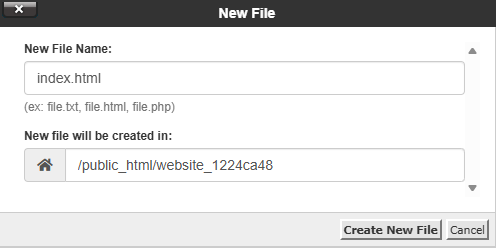 BH File Manager Enter File Name