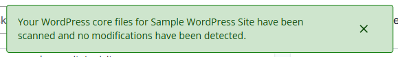Scan Core Files - No issues found