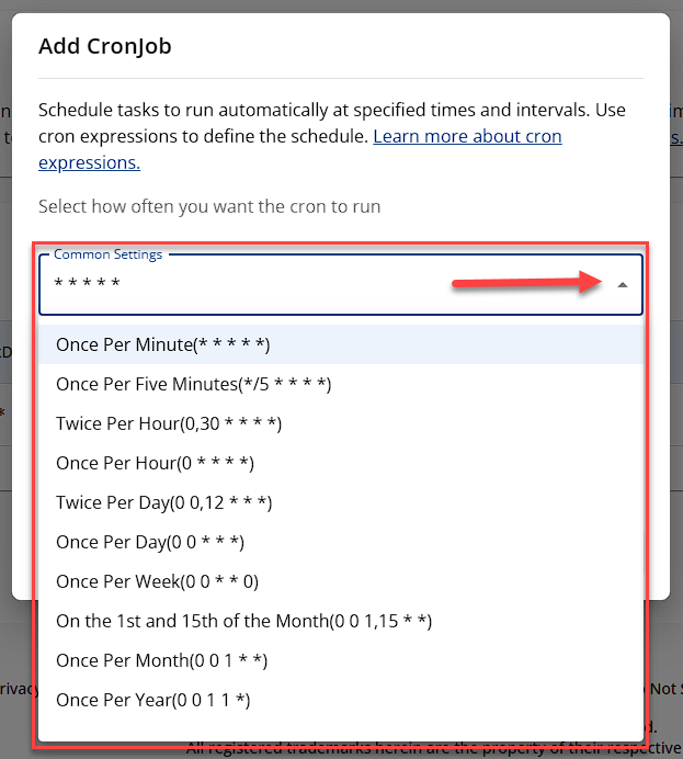add-a-cron-drop-down