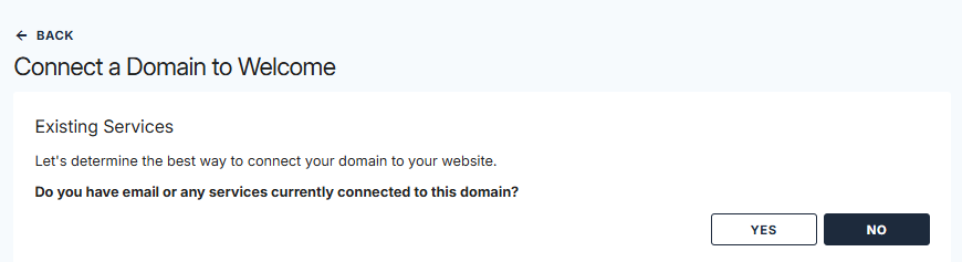 Verify services connected to the  domain