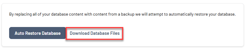 Bluehost Portal - Website Tab Manage Xcitium View Backup History Download Database