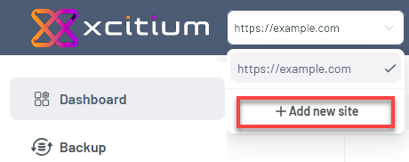 Bluehost Portal - Xcitium Dashboard Add new site
