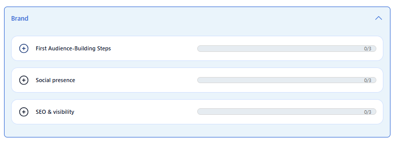 Bluehost Plugin - Home tab - Brand section