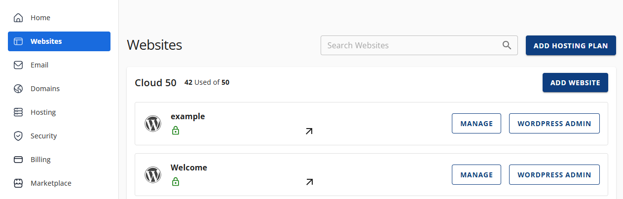 Cloud Hosting Websites