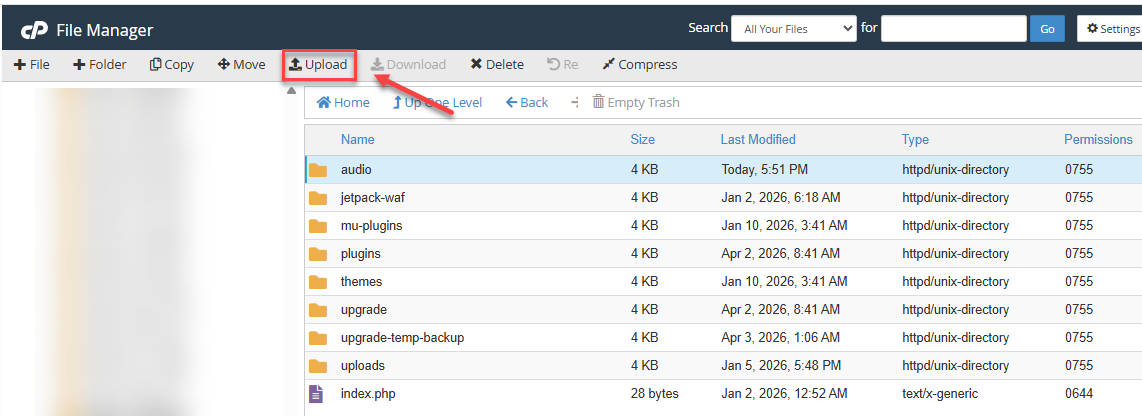 Upload- File Manager