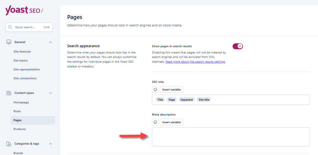 Yoast SEO Premium - Meta description