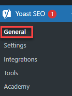 Yoast SEO General Tab