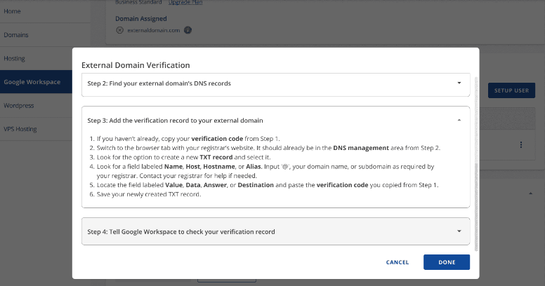 Add verification code
