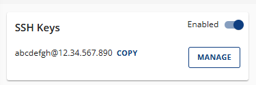 Account Manager - SSH Keys