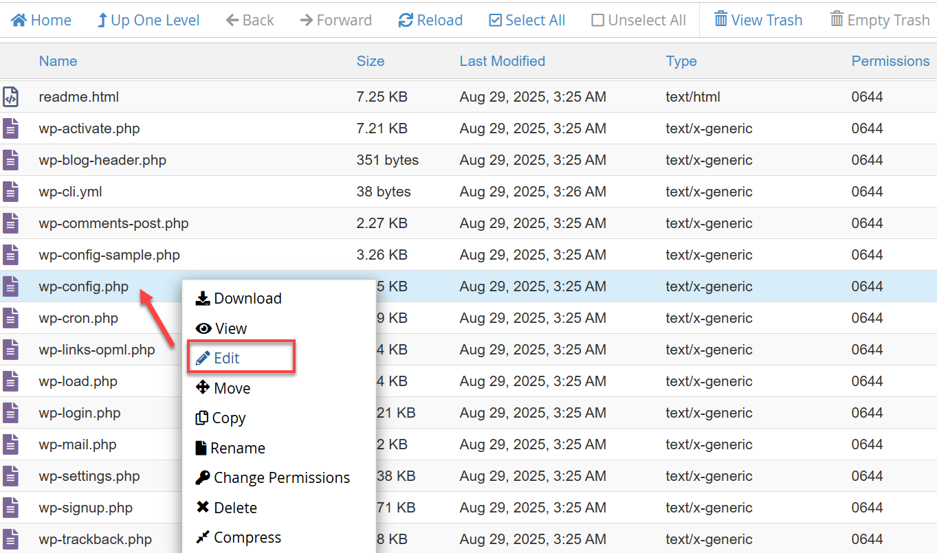account manager websites tab