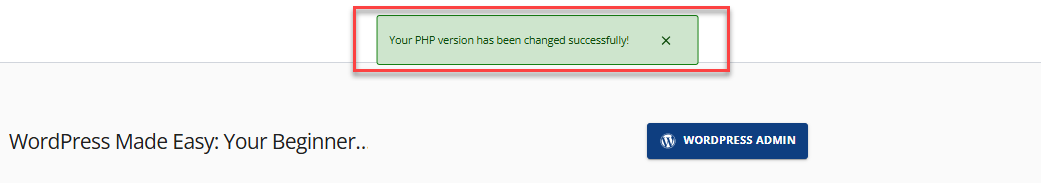 Confirmation message