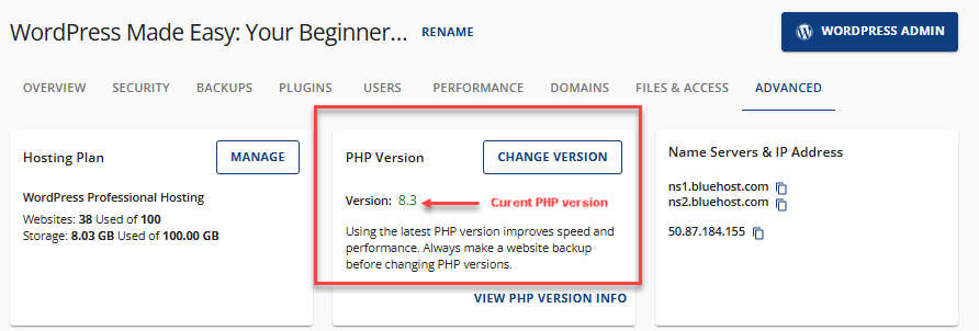 PHP Version