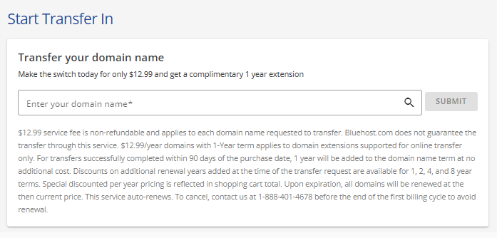 Enter domain
