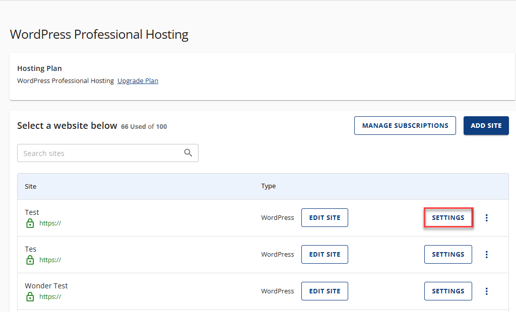 Quick Links section - cPanel Email button