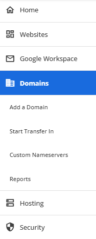 Domains Tab