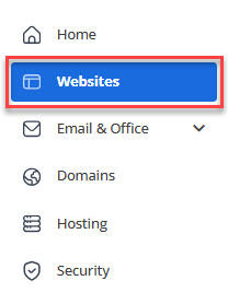 Websites tab