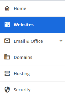 Websites Left Nav Tab