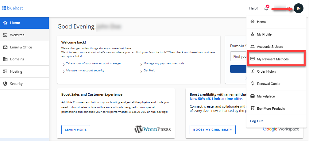 Account Manager - My Payment Methods