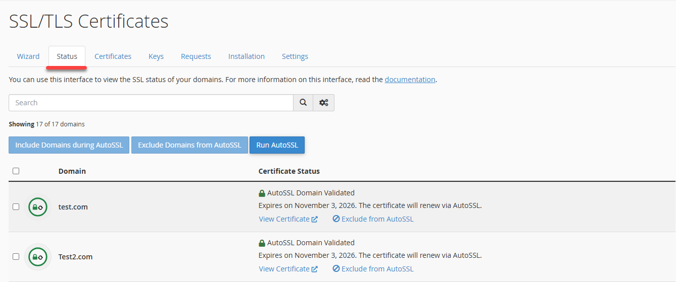 Activate Free SSL Certificate - cPanel 