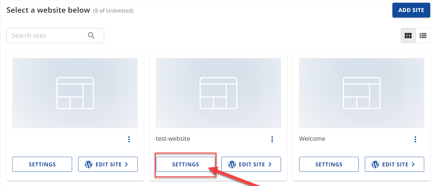 Website Settings