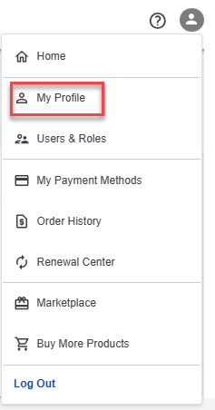 My Profile tab