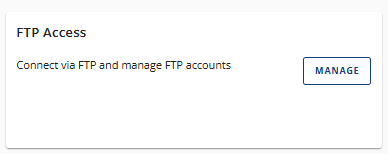 Advanced tab - FTP Access