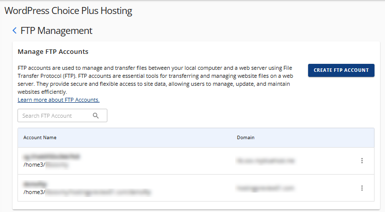 FTP Management