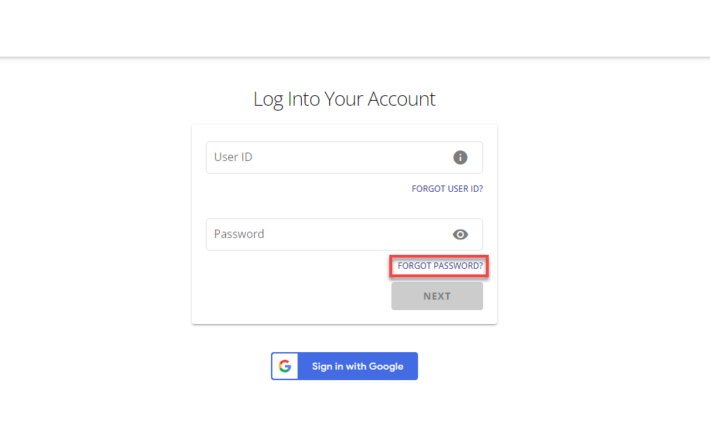 Bluehost account manager login screen