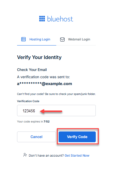Enter Verification code