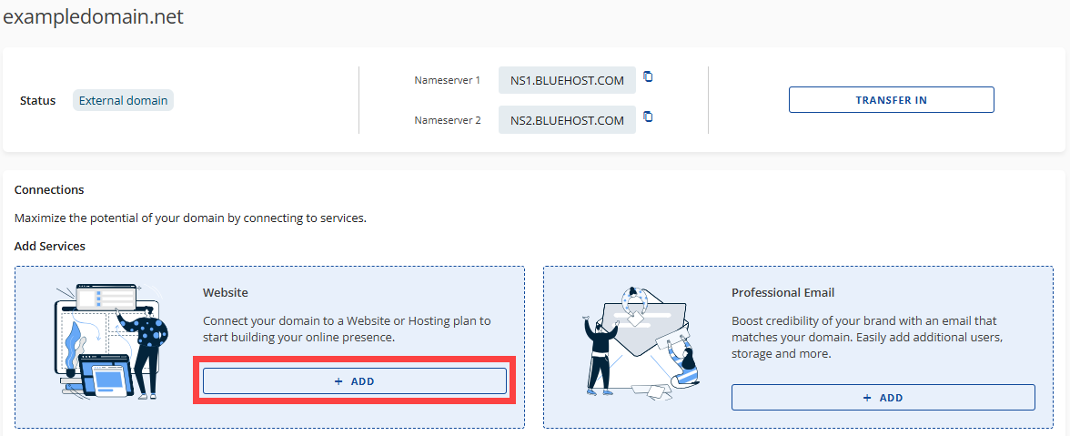 Select the Domain