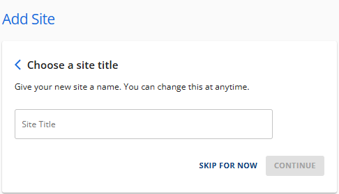 WP Install - Site Title