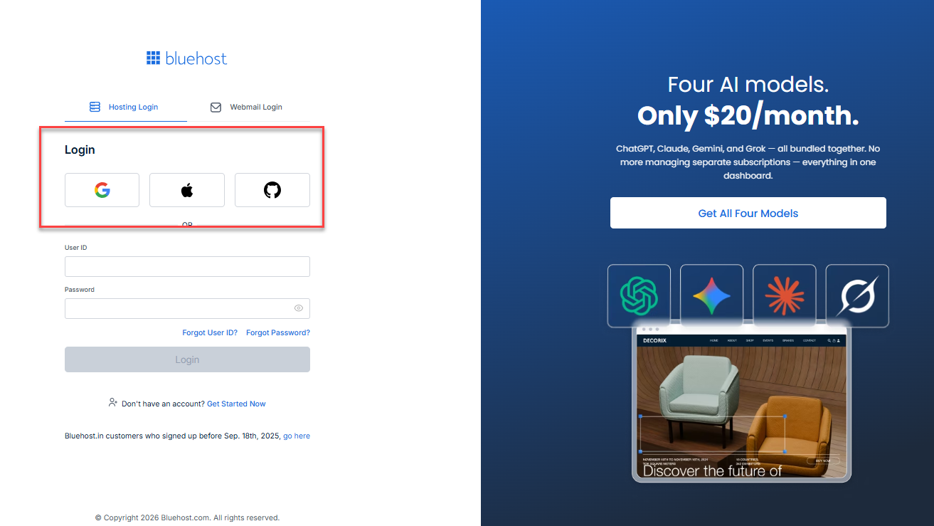 Social logins