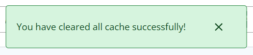 clear cache