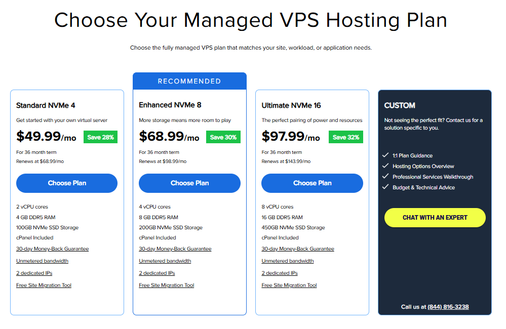 Choose VPS Plan