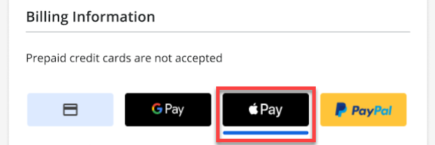 Select Apple Pay