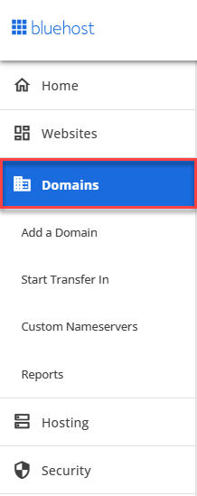 Domains tab